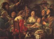 Jacob Jordaens The King Drinks Celebration of the Feast of the Epiphany painting